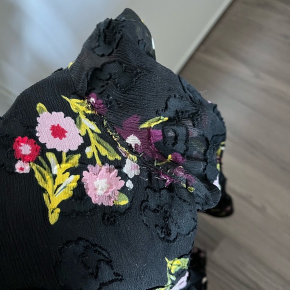 Kate Spade Bloom Silk Mini Dress - Picture 4 of 5